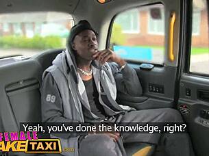 fake taxi driver swollen pussy wrecked by big black cock backseat