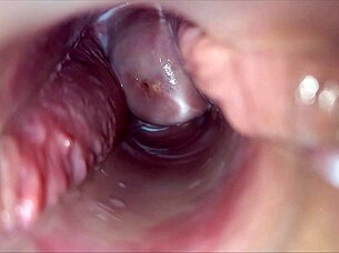 feel my vagina pulsating with intense horny orgasm speculum closeup