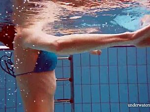 Martina, wanna see my tight pussy in blue bikini underwater?