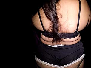 Thick wife moans through hardcore doggystyle ass shaking creampie