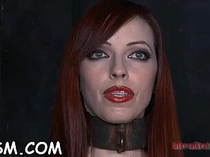 honey's punished hard in bdsm with toys and stockings agony