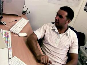 Office orgy with two skinny blondes bent over big cocks no condom