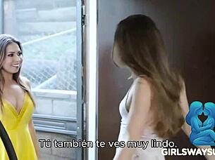 melissa moans hard in steamy latina milf lesbian play