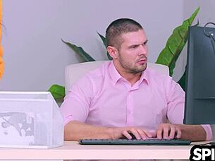 boss can't resist slutty secretary cindy shine's wet tease