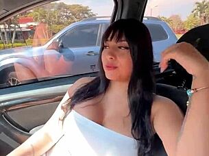 Sexy Colombian Cyclist Fucked Outdoor Squirting Pussy POV Cumshot