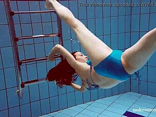 Martina, wanna see my tight pussy in blue bikini underwater?