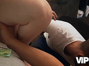 sexy czech babe sucking cock for cash in steamy office casting interview pov