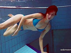 Martina, wanna see my tight pussy in blue bikini underwater?