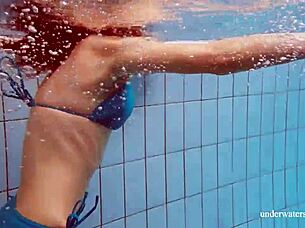 Martina, wanna see my tight pussy in blue bikini underwater?