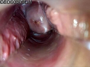 feel my vagina pulsating with intense horny orgasm speculum closeup