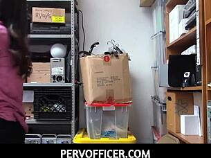 Emily Willis Steals Goods Now Officers Fuck Her Pussy Office Hard!