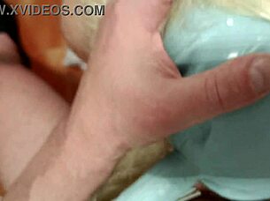 Blonde Milf Pigtails Swing in Gagging POV Cum Swallow