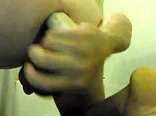 extreme dildo gaping ass insertion closeup