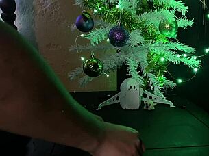 santa's dirty gift testing hottest 2025 sex toy 🎁 astarioth squirts wild 😈