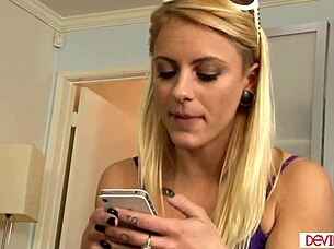 stepdaughters blonde bff sucks deepthroat monster cock shaved pussy