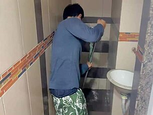 Busty Cutie Gifts Perverted Old Man New Year Deepthroat