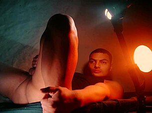 sexy bodybuilder cums in exquisite slow motion glow