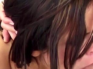 shy brunette shows off her perfect body for anal fun