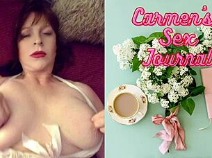 Granny in princess Leia costume endures hardcore BDSM double penetration