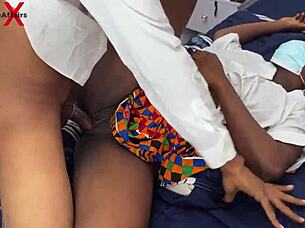 bbc student bends horny classmate over in dorm for huge cock pounding