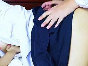 thai schoolgirl ninewthai creampied in uniform by lover