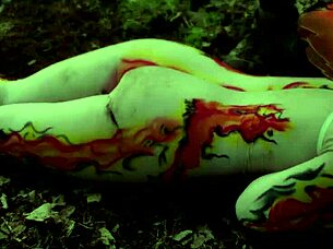 little anal bug lily thot crawls mud for rough outdoor bdsm