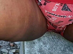 my swollen pussy bulging in these tight shorts