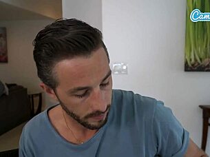 Stepbrother spies then fucks wet teen pussy hard