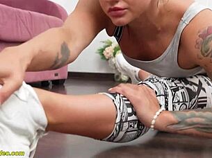 flexi milf's round ass destroyed in acrobatic stretches