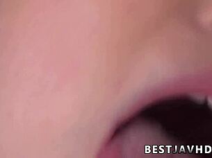 Wet Asian Solo Toy Masturbation in Stockings