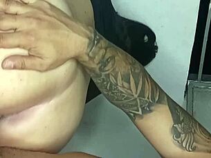homemade horny puta creampie gangbang part 2