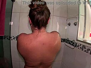 guy can't resist gi avilez big ass in shower