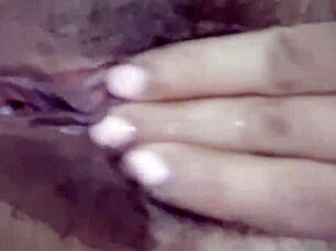 hot curvy milf fingers gaping wet pussy closeup solo