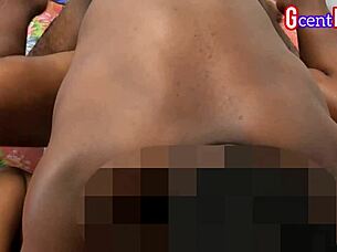 passionate missionary creampie for moaning couple