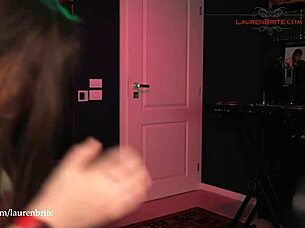 laurenbrite strips naked for sexy webcam dance tease