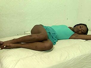 Black submissive ebony slave fucked hard by white master in bdsm homemade