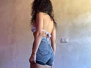 secretly filming sexy latina ninfomana's upskirt miniskirt tease hoping hubby stays clueless
