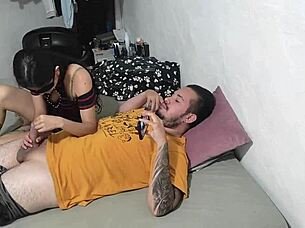 Petite latina bent over doggystyle monster cock stretches her dripping pussy! 🍆💦😩