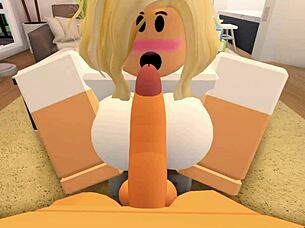 roblox nasty boy wrecks girl's pussy and throat with huge cock sounds
