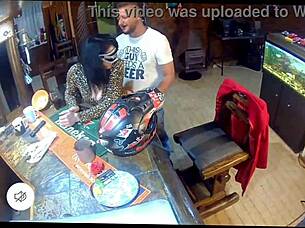 caught my sexy milf wife riding a hot biker with perfect tight body on camera