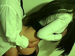 shh dont make noise theyll hear us bangin this slutty secretary beggin for her raise