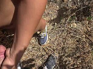 Amateur Milf Pisses Fucks Creampied Publicly