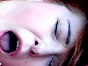redhead denise martin masturbates to intense solo orgasm with toys