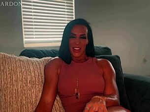 suggestive bodybuilder's muscular frame yields to deep pounding in intimate therapy session