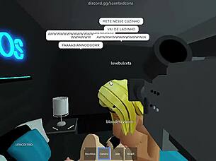 Roblox hotties dive into steamy lesbian furry playtime