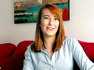 redhead denise martin masturbates to intense solo orgasm with toys