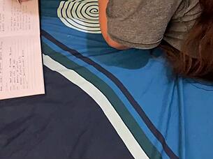 Quickie derails homework into screaming pussy pounding