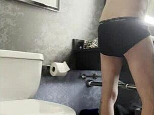 that steamy bath grope leads to hot handjob action