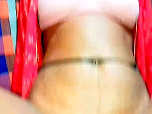 bhabhi's red dress ripped for hardcore doggy anal pounding