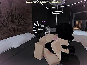 Femboy Roblox Condo Gets Shemale Cock Ride